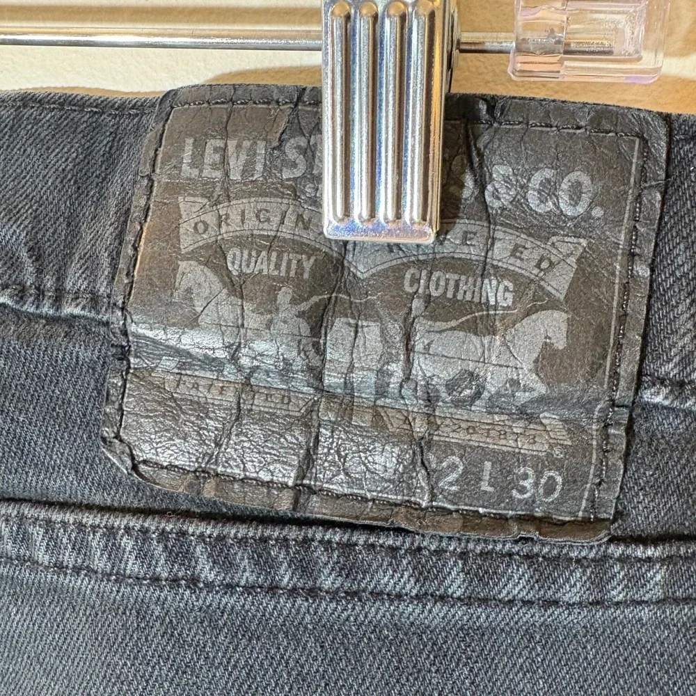 Levi Strauss 511 Regular‎ Fit Black Denim Jeans Men's Size 32x30